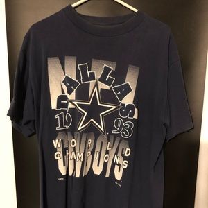 1993 Dallas Cowboys Super Bowl Champs Tee Large